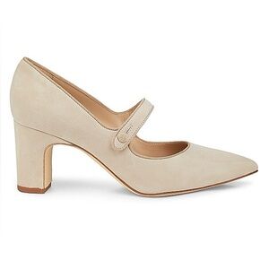 Manolo Blahnik Suede Campariba Mary Jane Shoes